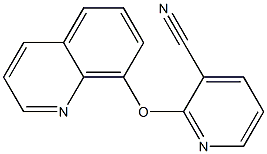 2-(quinolin-8-yloxy)pyridine-3-carbonitrile Struktur