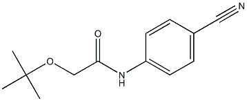 2-(tert-butoxy)-N-(4-cyanophenyl)acetamide Struktur