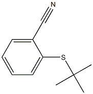 2-(tert-butylsulfanyl)benzonitrile Struktur