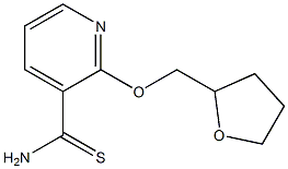 2-(tetrahydrofuran-2-ylmethoxy)pyridine-3-carbothioamide Struktur