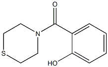 2-(thiomorpholin-4-ylcarbonyl)phenol Struktur