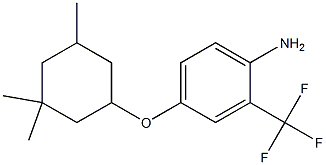 2-(trifluoromethyl)-4-[(3,3,5-trimethylcyclohexyl)oxy]aniline Struktur