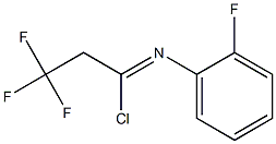 2,2,2-trifluoro-N-(2-fluorophenyl)ethanecarbonimidoyl chloride Struktur