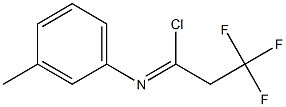 2,2,2-trifluoro-N-(3-methylphenyl)ethanecarbonimidoyl chloride Struktur