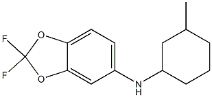 2,2-difluoro-N-(3-methylcyclohexyl)-2H-1,3-benzodioxol-5-amine Struktur