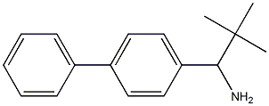 2,2-dimethyl-1-(4-phenylphenyl)propan-1-amine Struktur