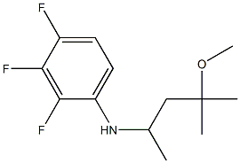 2,3,4-trifluoro-N-(4-methoxy-4-methylpentan-2-yl)aniline Struktur