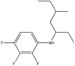 2,3,4-trifluoro-N-(5-methylheptan-3-yl)aniline Struktur