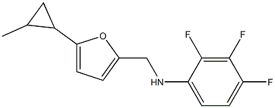 2,3,4-trifluoro-N-{[5-(2-methylcyclopropyl)furan-2-yl]methyl}aniline Struktur