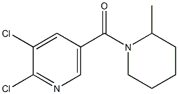 2,3-dichloro-5-[(2-methylpiperidin-1-yl)carbonyl]pyridine Struktur