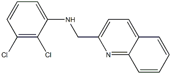 2,3-dichloro-N-(quinolin-2-ylmethyl)aniline Struktur