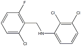 2,3-dichloro-N-[(2-chloro-6-fluorophenyl)methyl]aniline Struktur