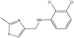 2,3-dichloro-N-[(2-methyl-1,3-thiazol-4-yl)methyl]aniline Struktur