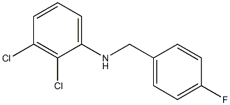 2,3-dichloro-N-[(4-fluorophenyl)methyl]aniline Struktur