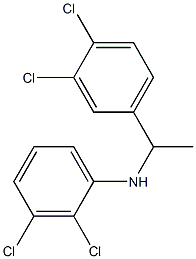 2,3-dichloro-N-[1-(3,4-dichlorophenyl)ethyl]aniline Struktur