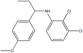 2,3-dichloro-N-[1-(4-methoxyphenyl)propyl]aniline Struktur