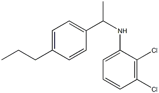 2,3-dichloro-N-[1-(4-propylphenyl)ethyl]aniline Struktur