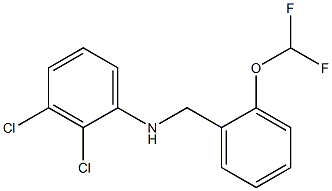 2,3-dichloro-N-{[2-(difluoromethoxy)phenyl]methyl}aniline Struktur