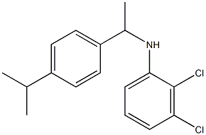 2,3-dichloro-N-{1-[4-(propan-2-yl)phenyl]ethyl}aniline Struktur