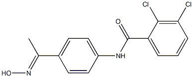 2,3-dichloro-N-{4-[1-(hydroxyimino)ethyl]phenyl}benzamide Struktur