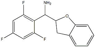 2,3-dihydro-1-benzofuran-2-yl(2,4,6-trifluorophenyl)methanamine Struktur