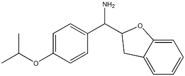 2,3-dihydro-1-benzofuran-2-yl[4-(propan-2-yloxy)phenyl]methanamine Struktur