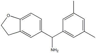 2,3-dihydro-1-benzofuran-5-yl(3,5-dimethylphenyl)methanamine Struktur