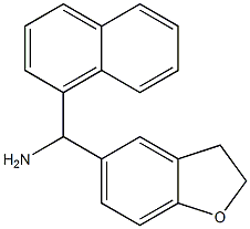 2,3-dihydro-1-benzofuran-5-yl(naphthalen-1-yl)methanamine Struktur