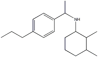 2,3-dimethyl-N-[1-(4-propylphenyl)ethyl]cyclohexan-1-amine Struktur