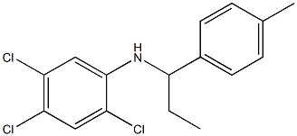 2,4,5-trichloro-N-[1-(4-methylphenyl)propyl]aniline Struktur