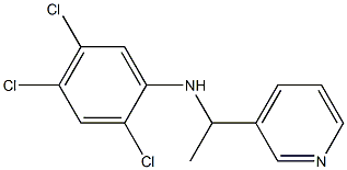 2,4,5-trichloro-N-[1-(pyridin-3-yl)ethyl]aniline Struktur