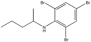 2,4,6-tribromo-N-(pentan-2-yl)aniline Struktur