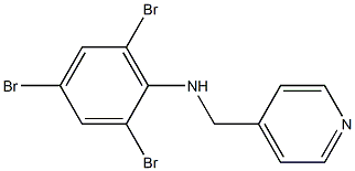 2,4,6-tribromo-N-(pyridin-4-ylmethyl)aniline Struktur