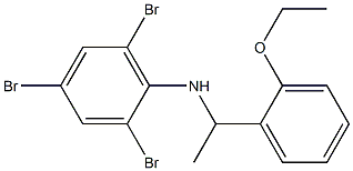 2,4,6-tribromo-N-[1-(2-ethoxyphenyl)ethyl]aniline Struktur