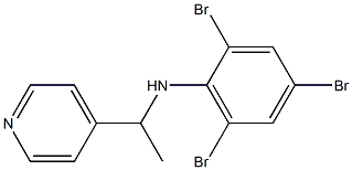 2,4,6-tribromo-N-[1-(pyridin-4-yl)ethyl]aniline Struktur