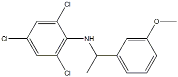 2,4,6-trichloro-N-[1-(3-methoxyphenyl)ethyl]aniline Struktur