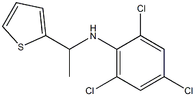 2,4,6-trichloro-N-[1-(thiophen-2-yl)ethyl]aniline Struktur