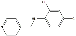 2,4-dichloro-N-(pyridin-4-ylmethyl)aniline Struktur