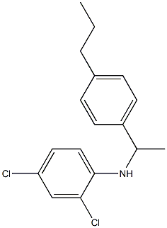 2,4-dichloro-N-[1-(4-propylphenyl)ethyl]aniline Struktur