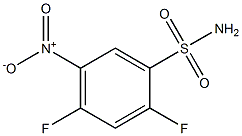 2,4-difluoro-5-nitrobenzenesulfonamide Struktur