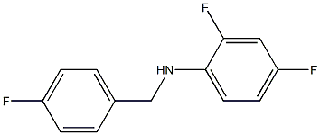 2,4-difluoro-N-[(4-fluorophenyl)methyl]aniline Struktur