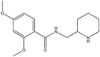 2,4-dimethoxy-N-(piperidin-2-ylmethyl)benzamide Struktur