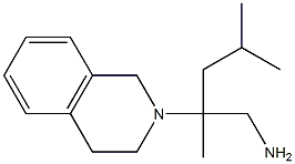 2,4-dimethyl-2-(1,2,3,4-tetrahydroisoquinolin-2-yl)pentan-1-amine Struktur