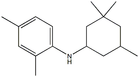 2,4-dimethyl-N-(3,3,5-trimethylcyclohexyl)aniline Struktur