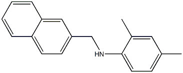 2,4-dimethyl-N-(naphthalen-2-ylmethyl)aniline Struktur