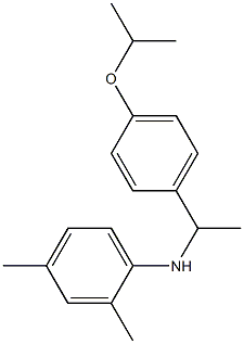 2,4-dimethyl-N-{1-[4-(propan-2-yloxy)phenyl]ethyl}aniline Struktur