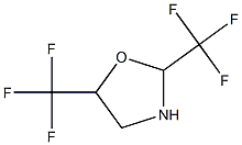 2,5-bis(trifluoromethyl)-1,3-oxazolidine Struktur