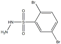 2,5-dibromobenzene-1-sulfonohydrazide Struktur