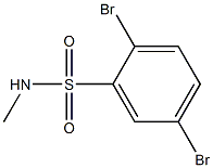 2,5-dibromo-N-methylbenzene-1-sulfonamide Struktur