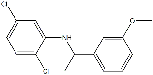 2,5-dichloro-N-[1-(3-methoxyphenyl)ethyl]aniline Struktur